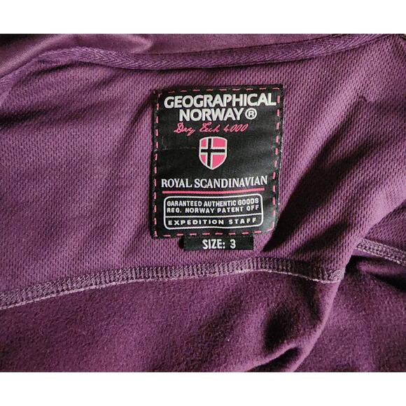 Geographical Norway Royal Scandinavian Quilted Jacket Outdoor Full Zip Small S - Picture 6 of 6